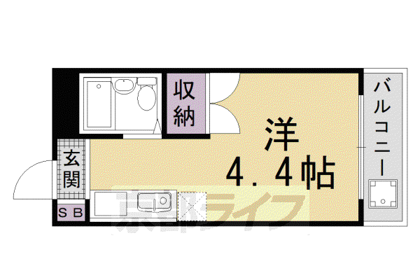 フォレストハウス(1K/2階)の間取り写真