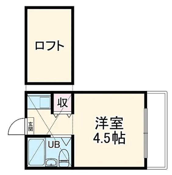 ロイヤルコーポ白根(ワンルーム/2階)の間取り写真