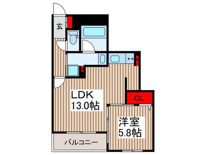 ラフィーネ浦和(1LDK/3階)の間取り写真