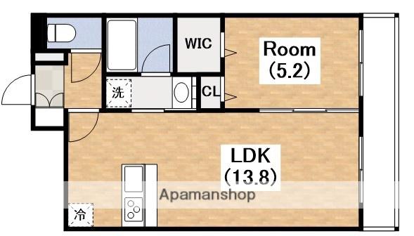 ソレイユサカエ(1LDK/1階)の間取り写真