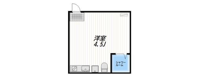 フォレシティ錦糸町(ワンルーム/1階)の間取り写真