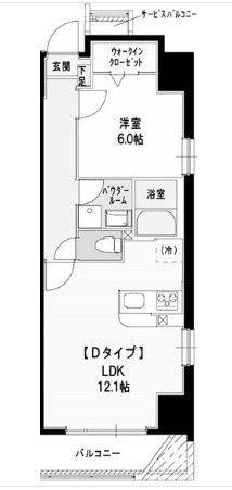 ORANGE PORTE(1LDK/3階)の間取り写真