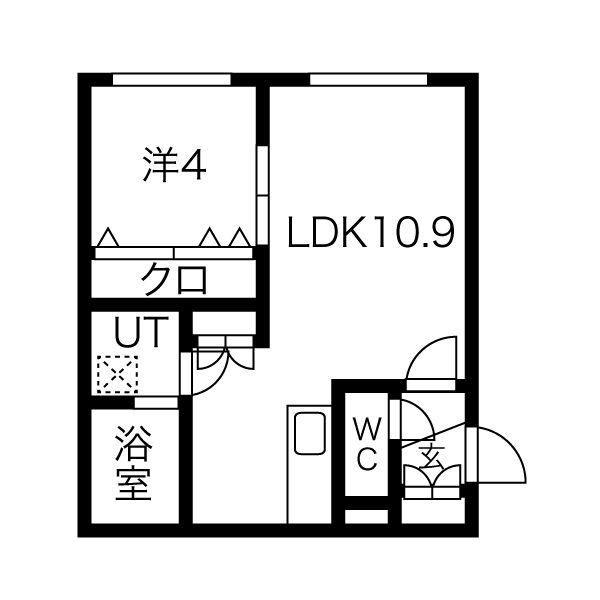 PRIMAVORTA(1LDK/1階)の間取り写真