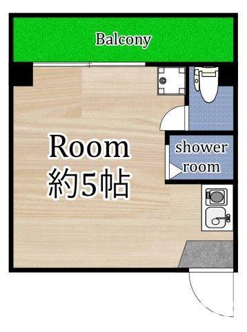 BEE ONE HOUSE(ワンルーム/2階)の間取り写真