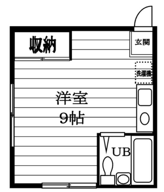 メゾンヒラヤマ(ワンルーム/2階)の間取り写真