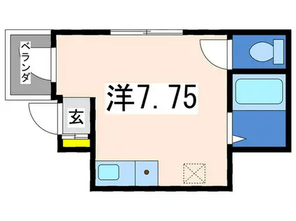 アルカデイアK・K横浜元町(ワンルーム/2階)の間取り写真