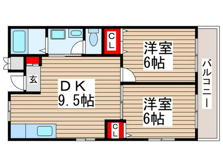 パークサイドパレス 1階階 間取り