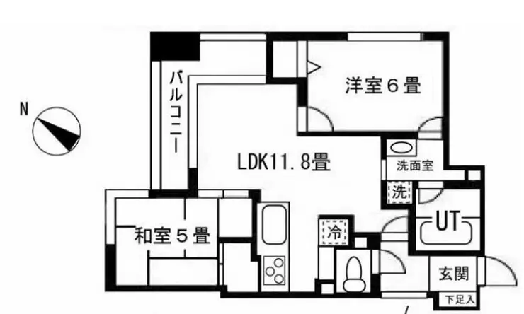 ロワール関内エナジス 8階階 間取り