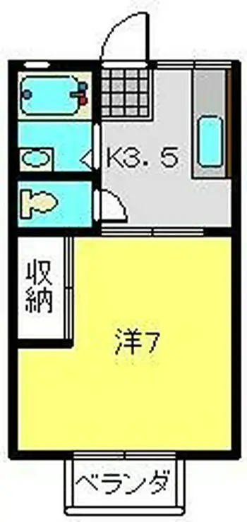 ヴィラ桔梗 1階階 間取り