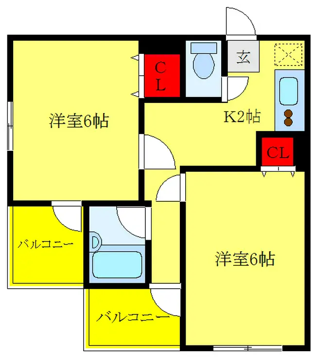 ベルタス蓮根 4階階 間取り