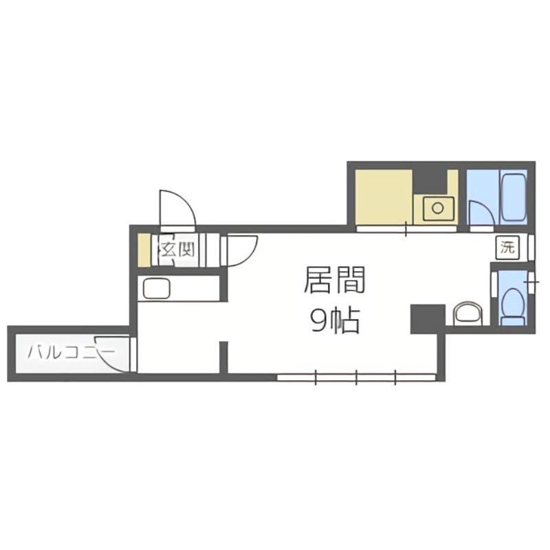 ANNTS(1K/6階)の間取り写真