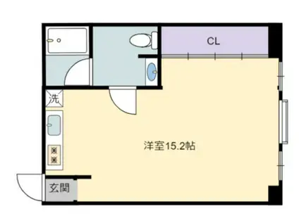 BIANCASA水主町(ワンルーム/5階)の間取り写真