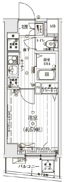 ル・リオン代々木 3階階 間取り