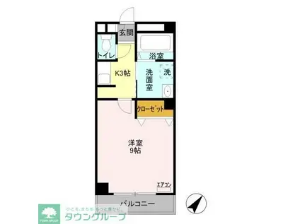 ロイヤルハイツFUJI(1K/3階)の間取り写真