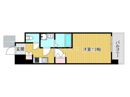 エスリード難波サウス(1K/5階)の間取り写真