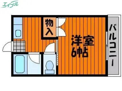 リトルハイム青江 I(1K/1階)の間取り写真