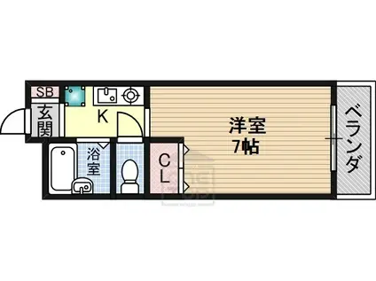 メゾンエルアンドジョイ(1K/2階)の間取り写真