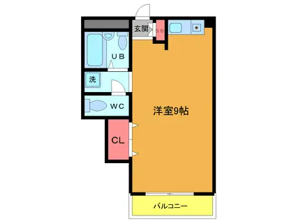 浦安青山ビル(ワンルーム/3階)の間取り写真