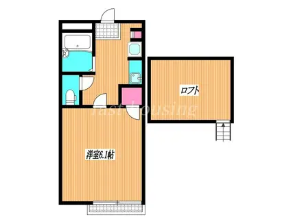 リヴィエール小金井(1K/1階)の間取り写真
