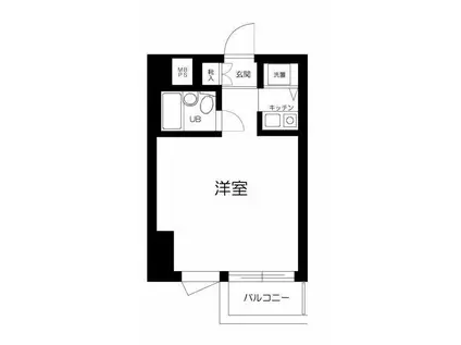 ライオンズプラザヨコハマ戸部(ワンルーム/7階)の間取り写真