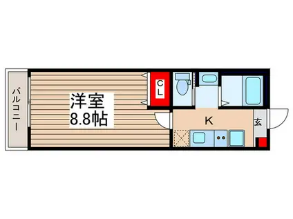 針ヶ谷AP 7(1K/3階)の間取り写真
