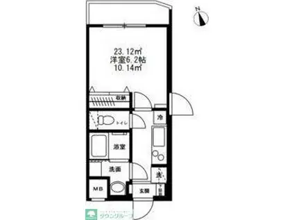 モン・シャトー新高円寺新館(1K/1階)の間取り写真