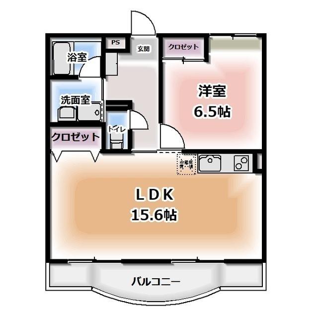 リュミエール(1LDK/3階)の間取り写真
