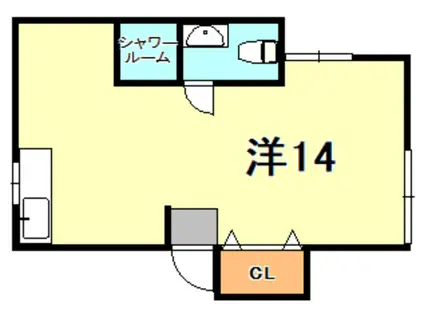 国玉ハイツ(ワンルーム/1階)の間取り写真