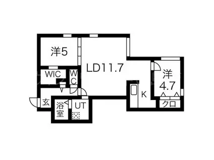 HEIMAT TOYOHIRA(2LDK/2階)の間取り写真