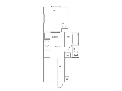 ジェネパレス岡野(1LDK/2階)の間取り写真