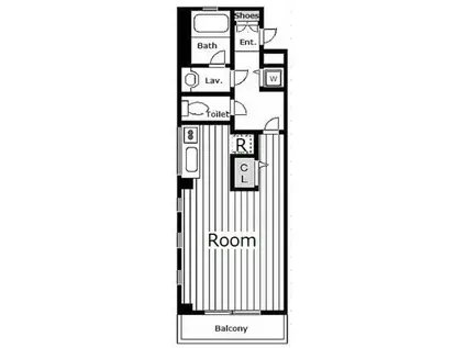 グリーンアベニュー関町(ワンルーム/2階)の間取り写真