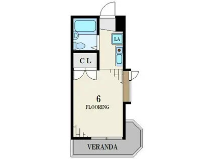飛鳥久我山マンション(ワンルーム/1階)の間取り写真