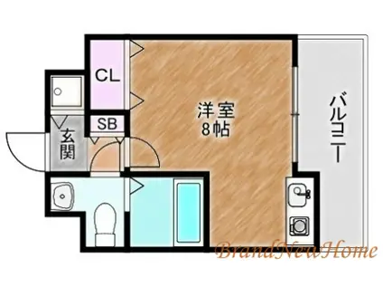 ライフデザイン新金岡B棟(1K/5階)の間取り写真