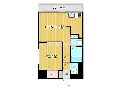 エムプラザ香里六番館(1LDK/7階)の間取り写真