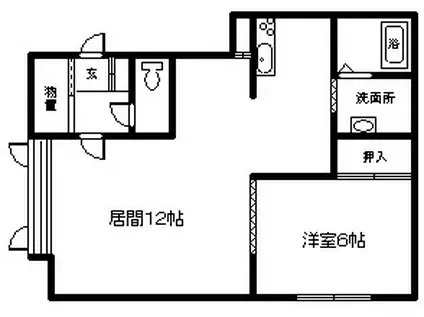 プリマーベラ(1LDK/1階)の間取り写真