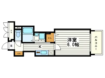 BONNY(1K/5階)の間取り写真