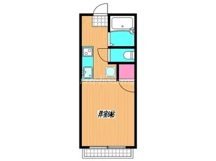 サンライフK(1K/1階)の間取り写真