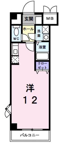 セイバリー尼崎(ワンルーム/3階)の間取り写真