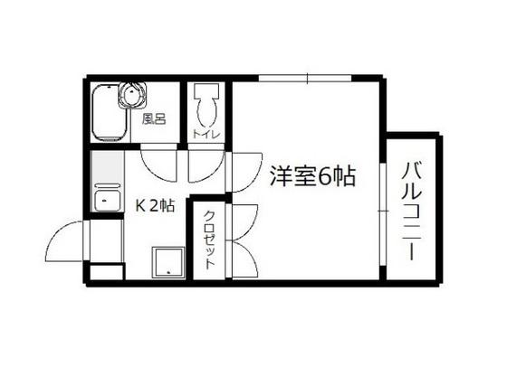 LEO BLDG(1K/4階)の間取り写真