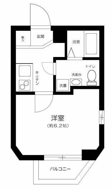 アーバンフロント秋葉原(1K/5階)の間取り写真