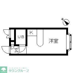 ベルピア東大宮第6-2(ワンルーム/1階)の間取り写真