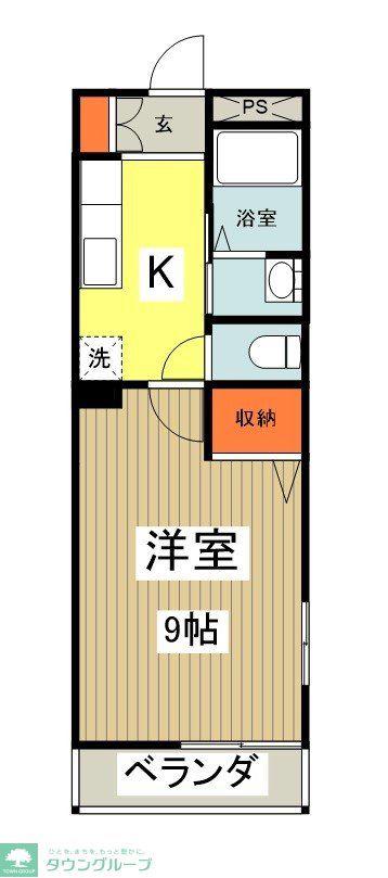 アーバンライフ(1K/2階)の間取り写真