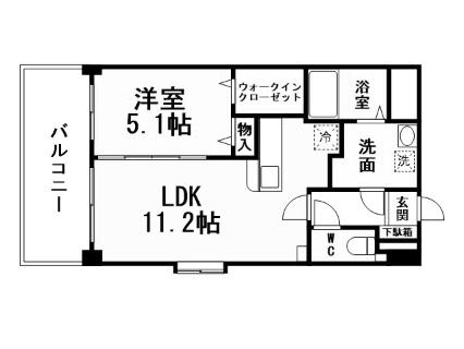 メディアパーク(1LDK/7階)の間取り写真