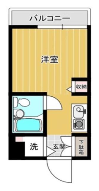 ウィンベルソロ金町(ワンルーム/2階)の間取り写真