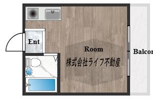 YOUハイム俊徳(ワンルーム/2階)の間取り写真