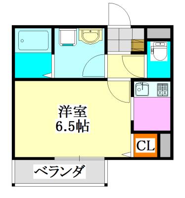 リブリ・レジデンス大久保(1K/1階)の間取り写真