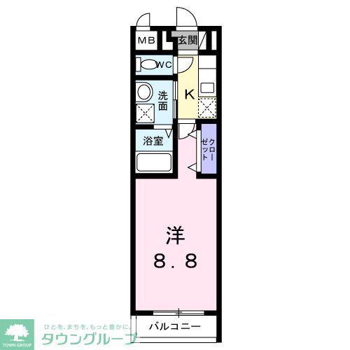 ブレーメンハウス(1K/2階)の間取り写真