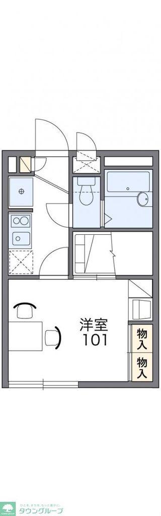 レオパレスMORIE(1K/2階)の間取り写真