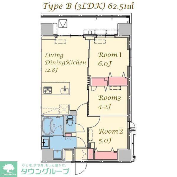 スプランディッド上野ノース(3LDK/15階)の間取り写真