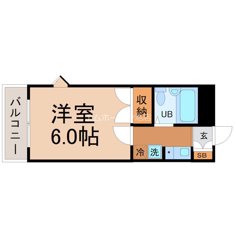 第8諏訪ビル(1K/4階)の間取り写真